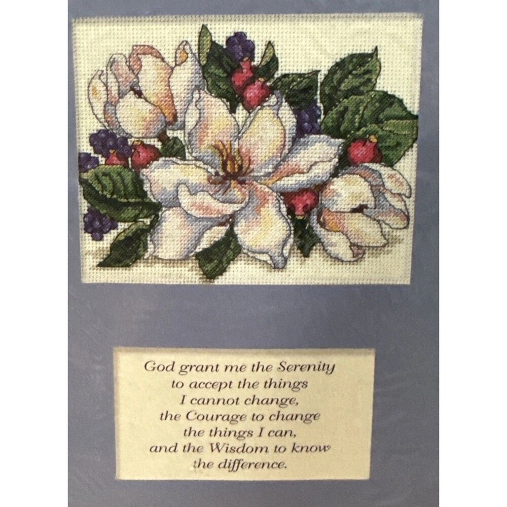 Serenity Prayer Cross Stick Kit 1997 Treasured thoughts By Dimensions